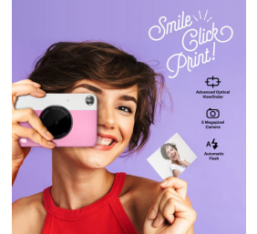 Kodak PRINTOMATIC Momentinis fotoaparatas, 2x3'', Rausva