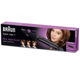 Braun Satin Hair 1 AS110 Airstyler Plaukų formavimo šukos, Juoda