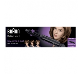 Braun Satin Hair 1 AS110 Airstyler Plaukų formavimo šukos, Juoda
