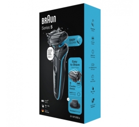 Braun Series 5 51-M1200s Barzdaskutė, Black/Mint