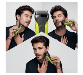 Braun Series 3 Shave&amp;Style 300BT Barzdaskutė, Juoda/Žalia