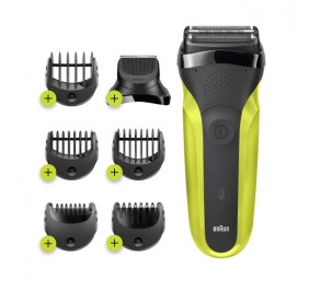Braun Series 3 Shave&amp;Style 300BT Barzdaskutė, Juoda/Žalia