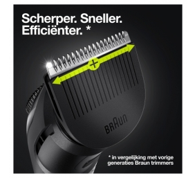 Braun BeardTrimmer3 BT3300 Plaukų kirpimo mašinėlė, Juoda