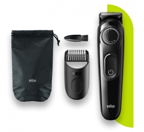 Braun BeardTrimmer3 BT3300 Plaukų kirpimo mašinėlė, Juoda