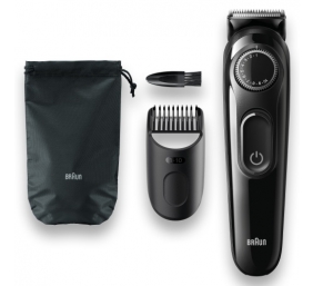 Braun BeardTrimmer3 BT3300 Plaukų kirpimo mašinėlė, Juoda