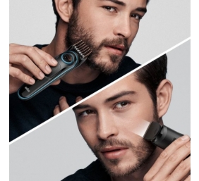 Braun BeardTrimmer3 BT3340 Plaukų kirpimo mašinėlė, Juoda/Mėlyna