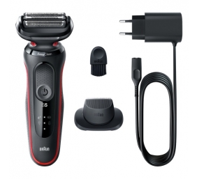 Braun Series 5 51-R1200s Barzdaskutė, Juoda/Raudona