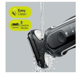 Braun Series 5 51-W1200s Barzdaskutė, Juoda/Balta