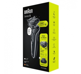 Braun Series 5 51-W1200s Barzdaskutė, Juoda/Balta