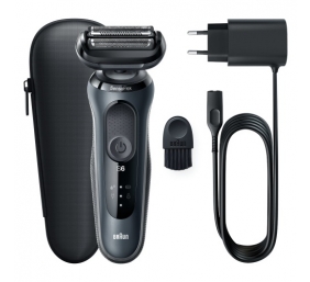 Braun Series 6 61-N1000s Barzdaskutė, Juoda/Pilka