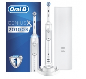 Oral-B Genius X 20100S Elektrinis dantų šepetėlis, Balta