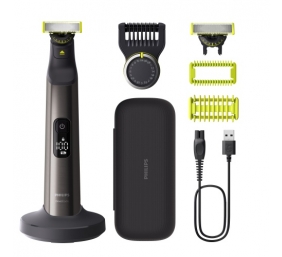 Philips OneBlade Pro 360 QP6652/61 Veido ir kūno plaukų kirpimo mašinėlė, Tamsiai pilka