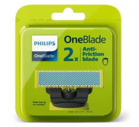 Philips OneBlade Anti-Friction blade QP225/50 Atsarginiai barzdaskutės peiliukai, Mėlyna/Žalia