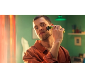 Philips OneBlade 360 QP420/50 Atsarginiai barzdaskutės peiliukai, Sidabrinė/Geltona