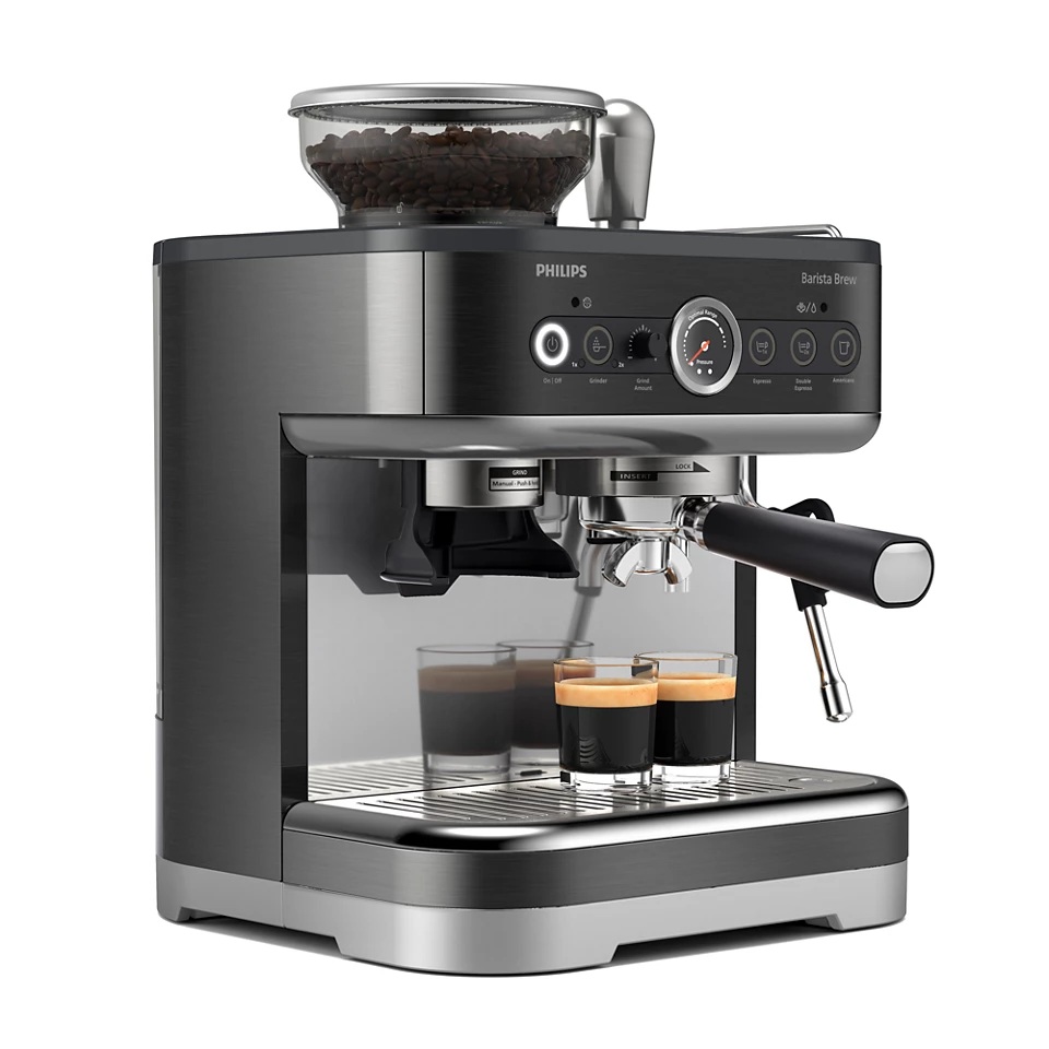 Philips | Espresso Machine | PSA3218/10 Barista Brew | Pump pressure 15 bar | Built-in milk frother | Semi-automatic | 1350 W | Black