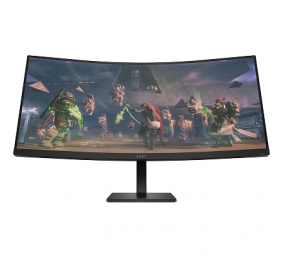 HP OMEN 34c WQHD Curved Gaming Monitor - 34" 3440 x 1440 WQHD 400-nit 165Hz AG, VA, 2x HDMI/DisplayPort/Audio Jack, speakers, height adjustable/tilt, 1 years