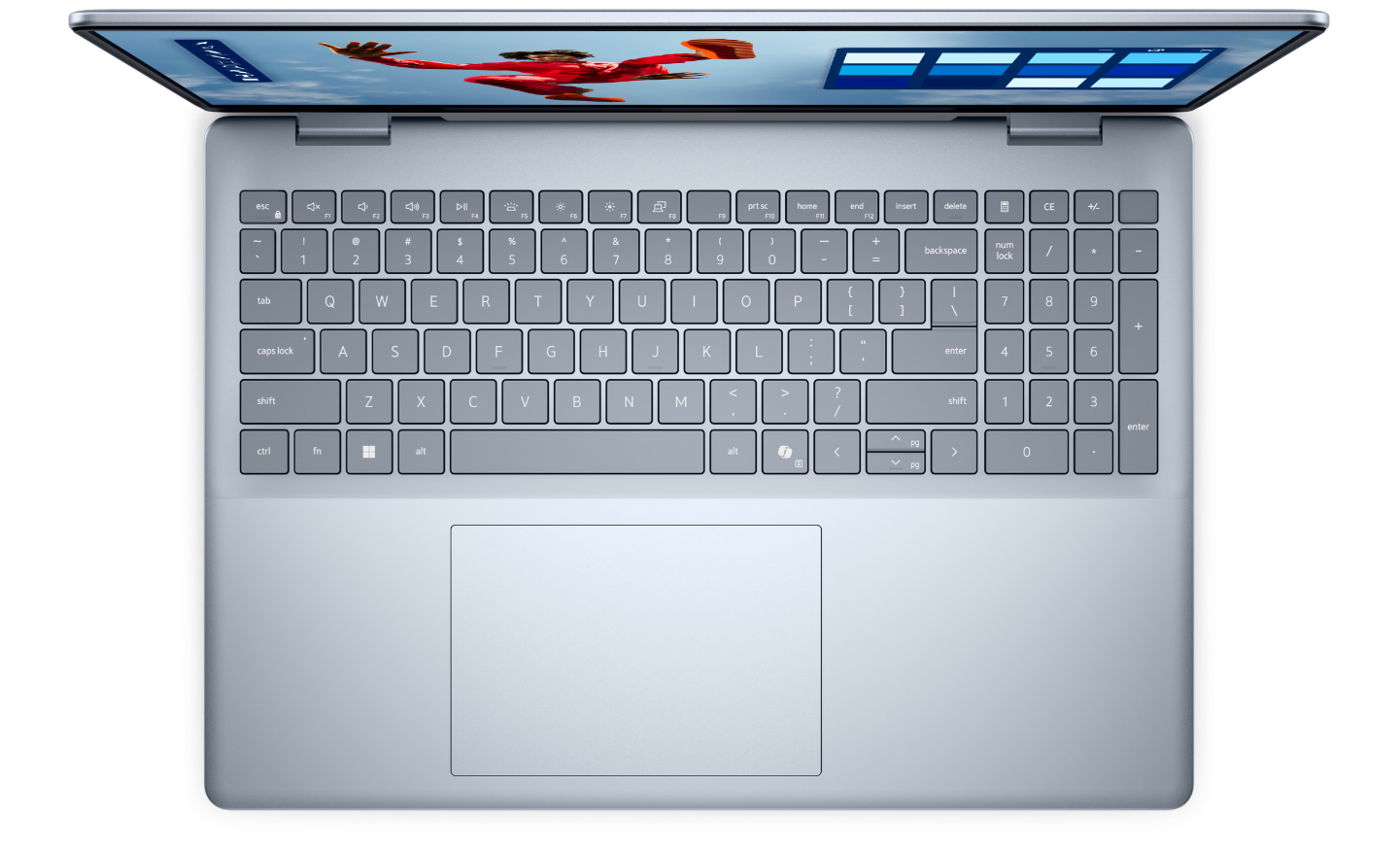 Dell | Plus 16 | Ice Blue | 16 " | WVA | Touchscreen | FHD+ | 1920 x 1200 pixels | Intel Core Ultra 7 | 258V | 32 GB | LPDDR5X | Solid-state drive capacity 1000 GB | Intel Arc Graphics | Windows 11 Pro | 802.11be | Keyboard language English | Keyboard bac