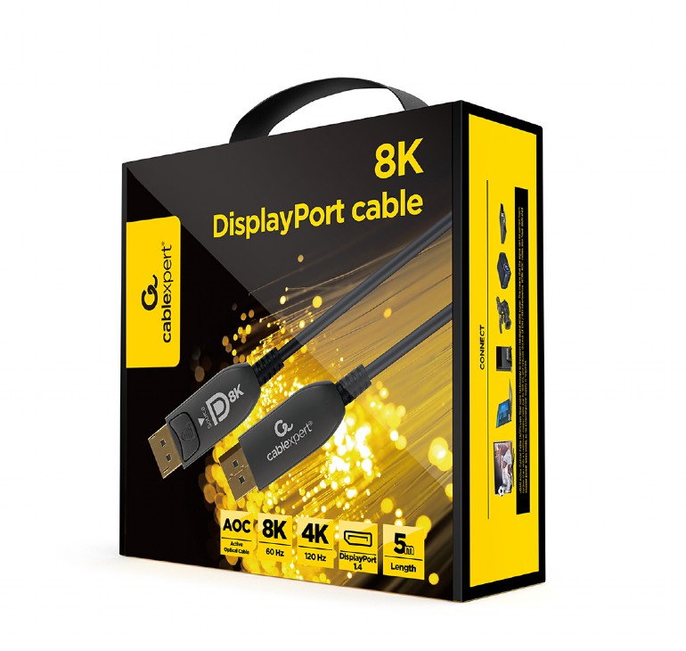 Cablexpert Active Optical (AOC) 8K DisplayPort cable AOC Premium Series, 5 m | CC-DP8K-AOC-5M