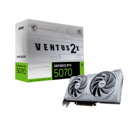 MSI GeForce RTX 5070 12G VENTUS 2X OC WHITE | NVIDIA | 12 GB | GeForce RTX 5070 | GDDR7 | HDMI ports quantity 1 | PCI Express Gen 5