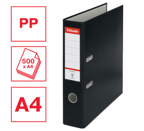 Segtuvas Esselte, A4/75 mm, ekonominis, juodas  0802-001