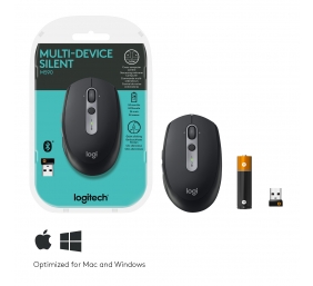 Logitech M590 GRAPHITE (910-005197), bevielė pelė, juoda