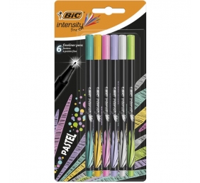 Bic Rašiklių rinkinys FineLiners Intensity Fine PASTEL 0.4 mm, 6 spalvų rinkinys 498334