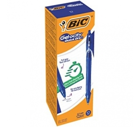 Bic Gelinis rašiklis Gel-Ocity Quick Dry, mėlynas, pakuotėje 12 vnt. 498303