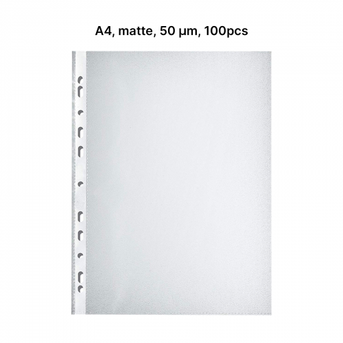 AD Class Įmautės dokumentams A4 matinės 50 mikr., pakuotėje 100 vnt. (A4OP50-100)