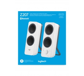 Logitech Z207 2.0 bluetooth (980-001292), garso kolonėlės, baltos