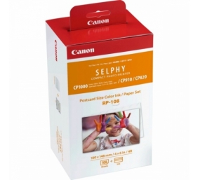Canon RP-108 Colour (8568B001) Rašalinė kasetė + 100x148mm Popierius (108 lapai)
