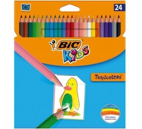Bic Spalvoti pieštukai Tropicolors 24 spalvų rinkinys, 022510