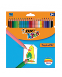 Bic Spalvoti pieštukai Tropicolors 24 spalvų rinkinys, 022510