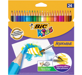 Bic Spalvoti pieštukai Aquacouleur 24 spalvų rinkinys