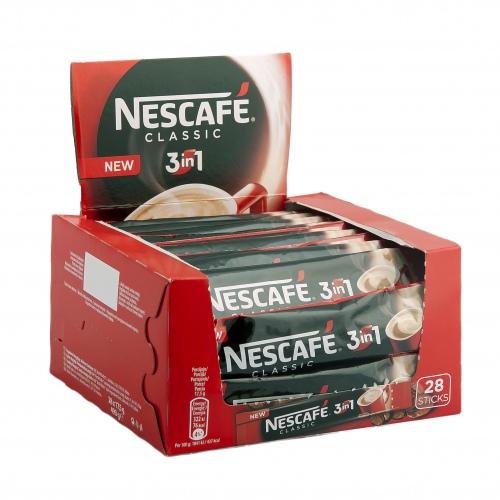 NESCAFE 3in1 Classic 28 vnt. x 17,5 g dėžutė