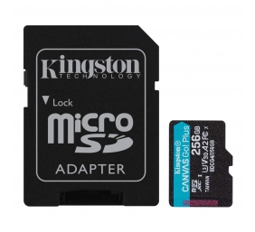 Kingston | Canvas Go! Plus | 256 GB | microSD | Flash memory class Class 10, UHS-I, U3, V30, A2