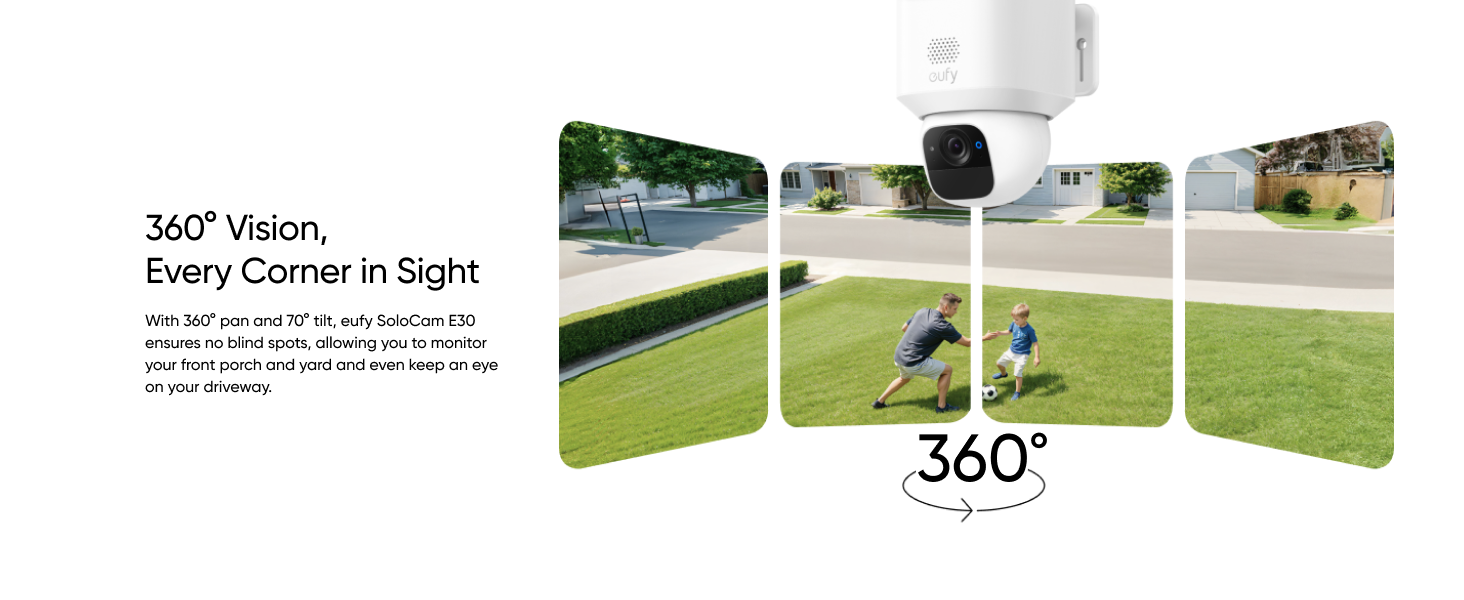 Anker Eufy | Security Camera with Solar Panel | SoloCam E30 | F/1.6 | IP65 | Micro SD, Max. 128GB
