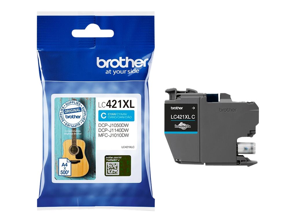 Brother LC421XLC Ink Cartridge, Cyan | Brother LC421XLC | Ink cartridge | Cyan
