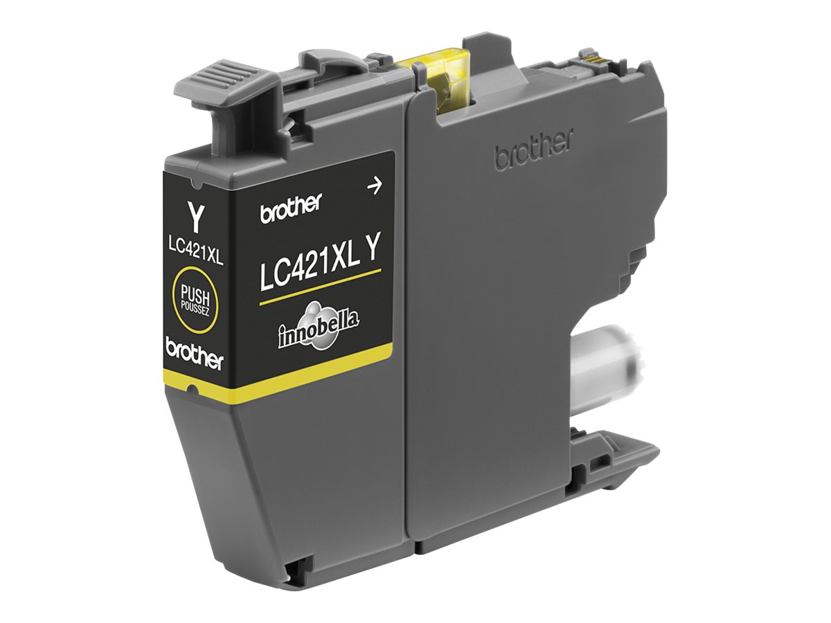 Brother LC421XLY Ink Cartridge, Yellow | Brother LC421XLY | Ink Cartridge | Yellow