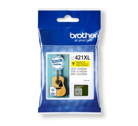 Brother LC421XLY Ink Cartridge, Yellow | Brother LC421XLY | Ink Cartridge | Yellow