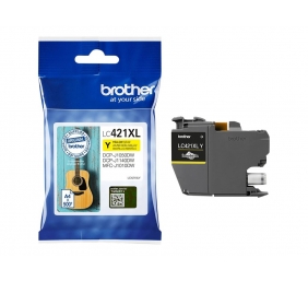 Brother LC421XLY Ink Cartridge, Yellow | Brother LC421XLY | Ink Cartridge | Yellow