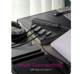 Raidsonic | 4-Port USB 3.2 Gen 2 Hub with Power Delivery | IB-HUB1437-CPD