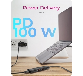 Raidsonic | 4-Port USB 3.2 Gen 2 Hub with Power Delivery | IB-HUB1437-CPD