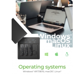 Raidsonic 4-Bays USB4 Duplicator (1:3 clone) for NVMe M.2 SSD | IB-4013MCL-C4