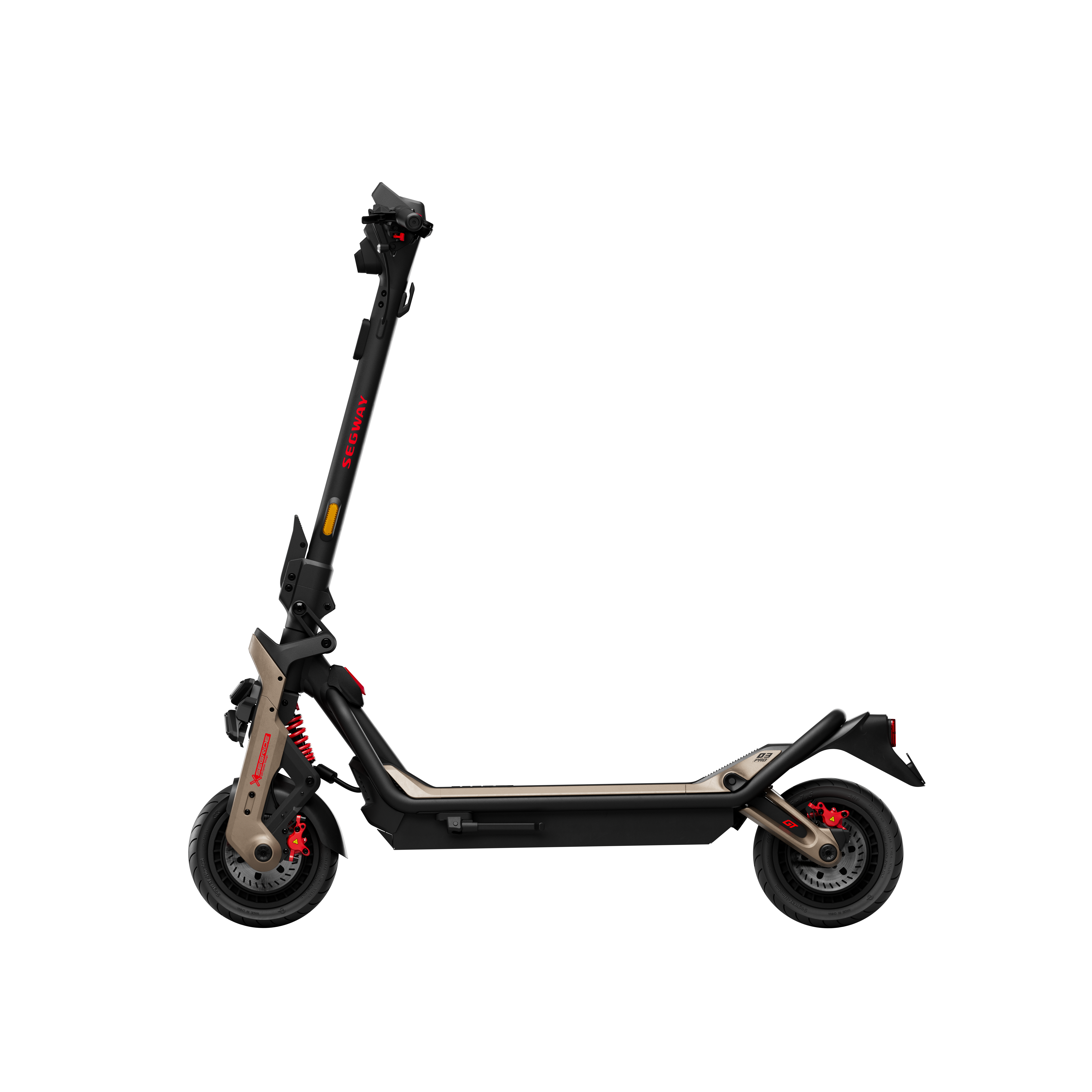 Segway | Superscooter GT3 Pro | Electric Scooter | Max 2 x 3500W W | Up to 80 km/h | 11 " | Black and Gold