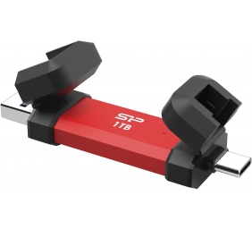 Silicon Power DS72 | 1000 GB | USB Type-A/USB Type-C 3.2 Gen 2 | Red