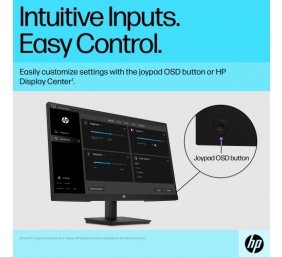 HP V24v G5 Monitorius 23.8'' VA FHD 1920x1080, 5 ms, 250 cd/m2, 75 Hz, Juoda