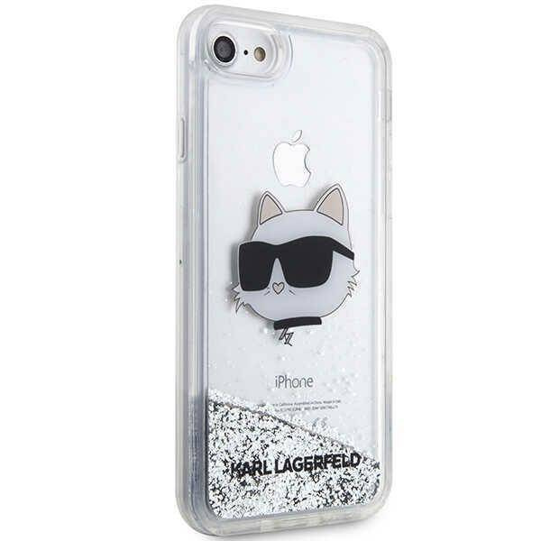 Karl Lagerfeld | Original Case IPHONE SE 2022/SE 2020/7/8 Karl Lagerfeld Hardcase Glitter Choupette Head (KLHCI8LNCHCS)