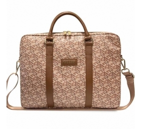 GUESS | GCube Stripes GUCB15HGCFSEW | Fits up to size 16 " | Laptop Bag | Brown