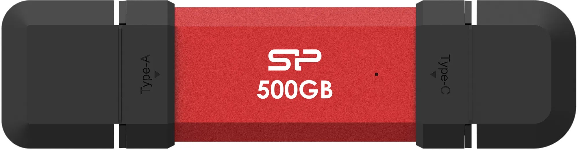 Silicon Power DS72 | 500 GB | USB Type-A/USB Type-C 3.2 Gen 2 | Red