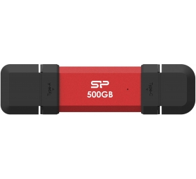 Silicon Power DS72 | 500 GB | USB Type-A/USB Type-C 3.2 Gen 2 | Red